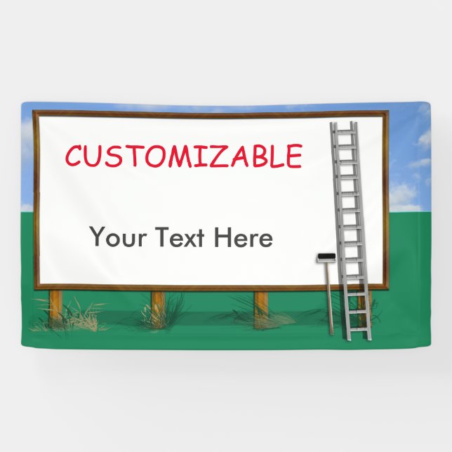 CUSTOMIZABLE HIGHWAY BILLBOARD 3 x 5 Banner (Horizontal)