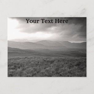 Customizable hills of Perthshire Scotland Postcard