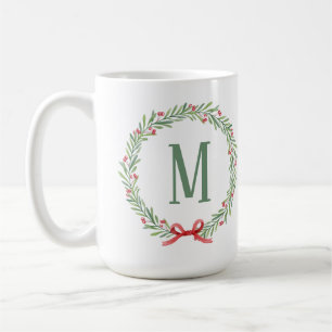 Customizable Holiday Letter Coffee Mug