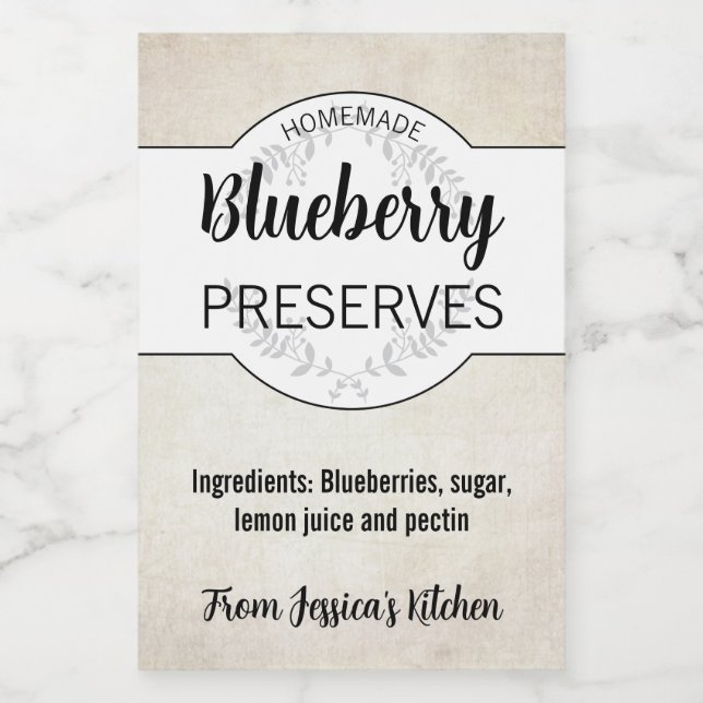 Customizable Homemade Label HM003_03sqv5 (Single Label)