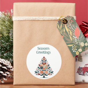 Customizable Hygge Scandinavian Minimalist Classic Round Sticker