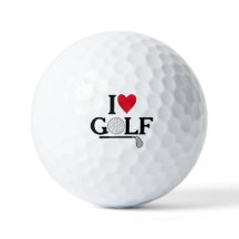 Customizable I love Golf Balls