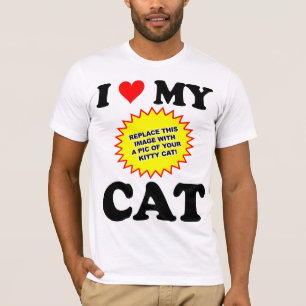 CUSTOMIZABLE I Love My Cat T-Shirt