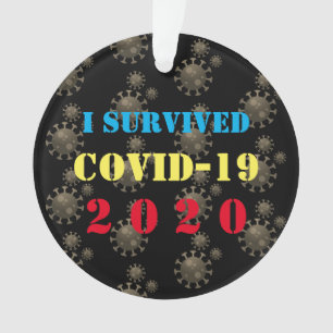 Customizable I survived COVID-19 2020 Ornament