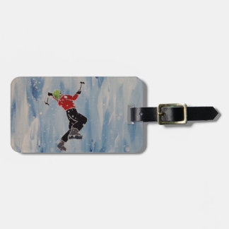 Customizable Ice Climbing Luggage Tag