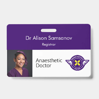 Customizable ID Badge with photo