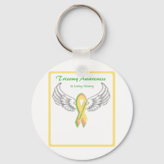 Customizable In Loving Memory Trisomy 13 Key Ring
