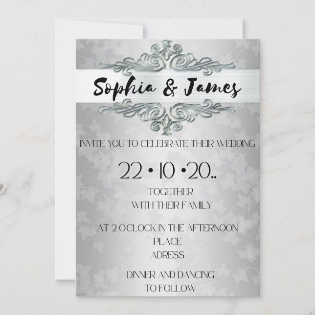 Customizable invitation (Front)