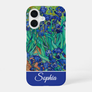 Customizable Irises by Vincent van Gogh iPhone 16 Case