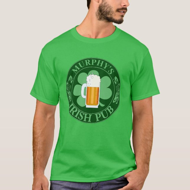 CUSTOMIZABLE IRISH PUB  T-Shirt (Front)