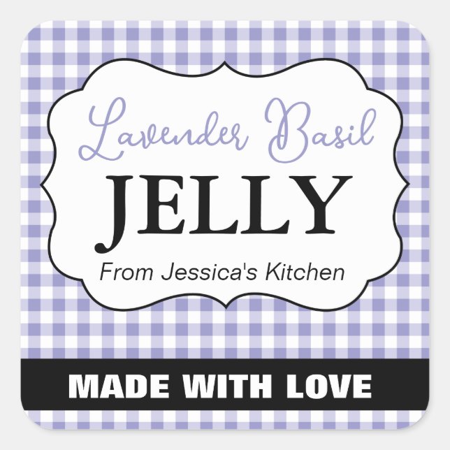 Customizable Jam Jelly Preserve Label ZJM_001a (Front)