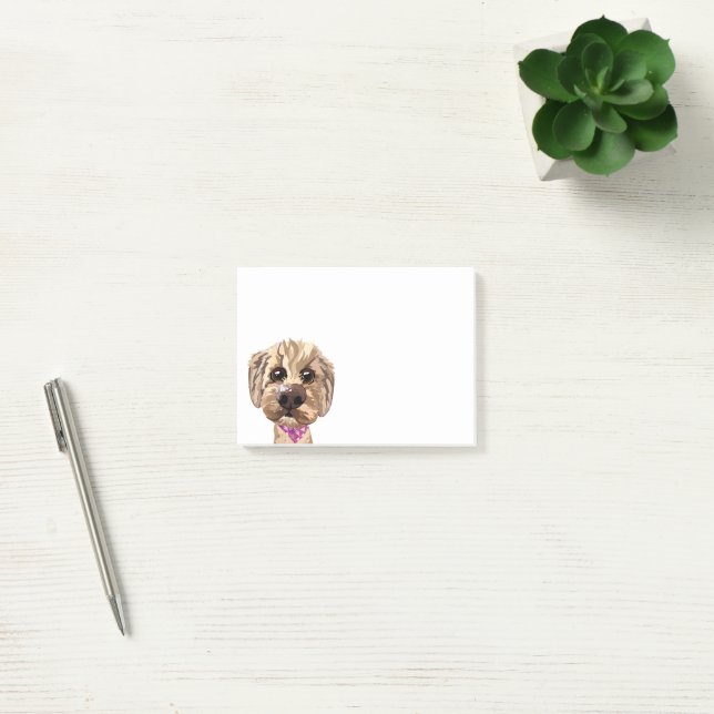 Customizable "Juno" Doodle Dog Post-It Notes (Office)