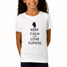 Customizable KEEP CALM and LOVE ILLINOIS