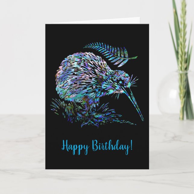 CUSTOMIZABLE KIWI FERN BIRTHDAY CARD (Front)