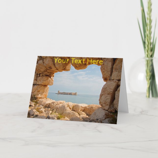 Customizable Kizkalesi, Turkey Card (Front)
