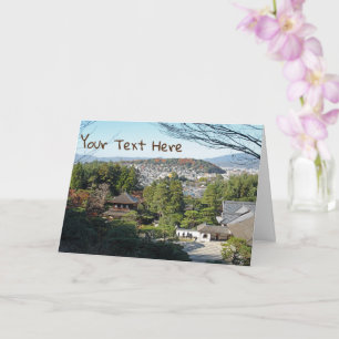 Customizable Kyoto & Ginkaku-ji temple, Japan Card