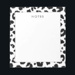 Customizable leopard print notepad<br><div class="desc">A simple yet striking modern design with a leopard print pattern. Fully customizable: you can change the background and spots colors to create your own design.</div>