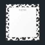 Customizable leopard print notepad<br><div class="desc">A simple yet striking modern design with a leopard print pattern. Fully customizable: you can change the background and spots colors to create your own design.</div>
