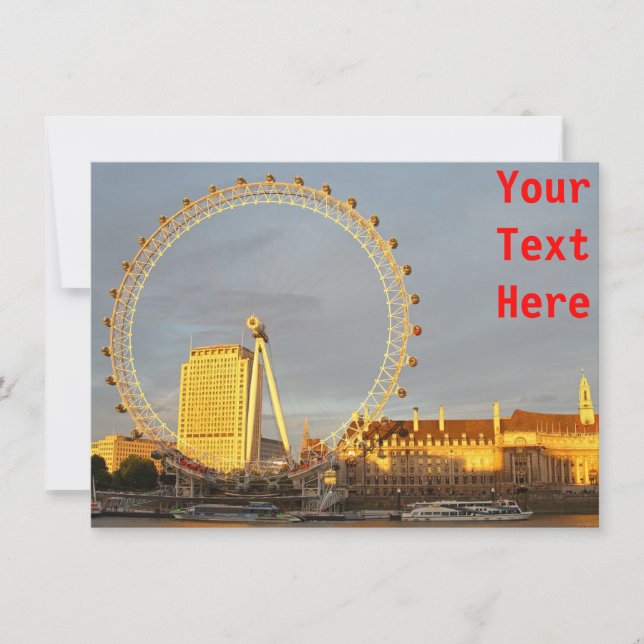 Customizable London Eye card (Front)