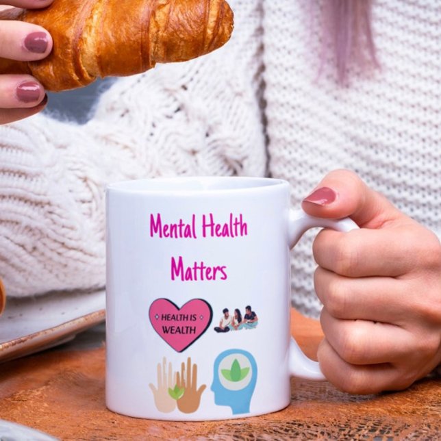 Customizable Mental Health Matters Coffee Mug (Creator Uploaded)