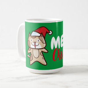 Customizable Meowy Christmas  Coffee Mug
