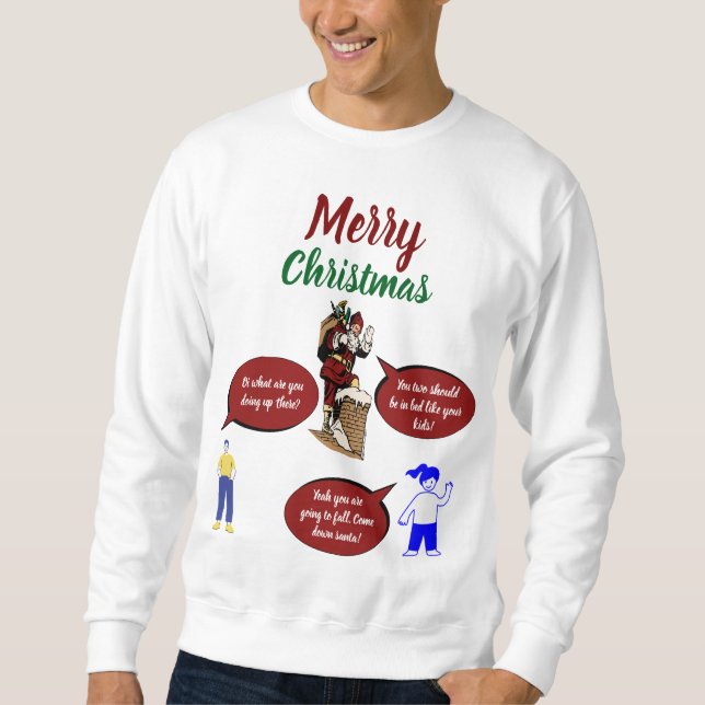 Customizable Merry Christmas Sweatshirt (Front)