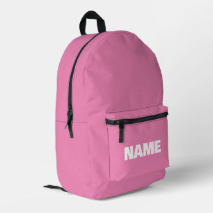 Customizable minimalistic initials name printed backpack