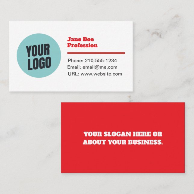 Customizable Modern Minimalistic Business Card (Front/Back)