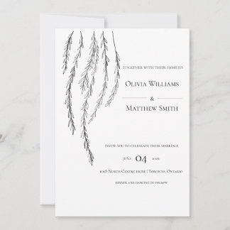 Customizable Modern Wedding Invitation