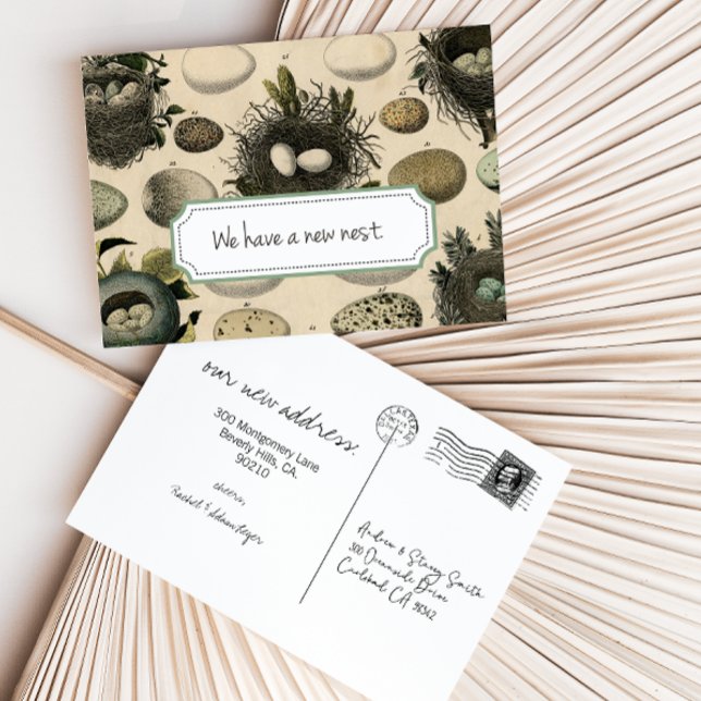 Customizable Moving Announcement // Vintage Bird (Creator Uploaded)