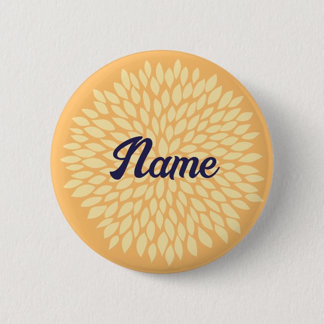 Customizable name buttons for girls (Front)