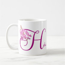 Customizable name Helen pretty pink floral vintage