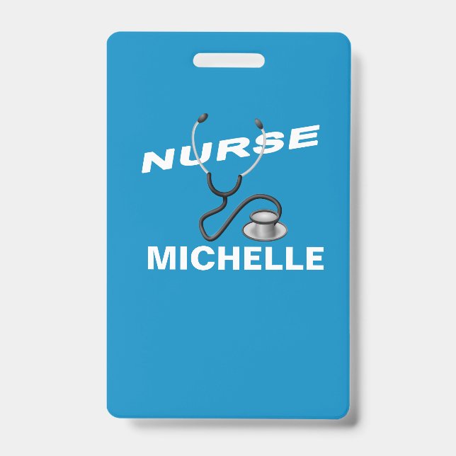 Customizable Name Nurse ID Badge (Front)