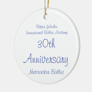 Customizable Nutcracker Fritz, Flower, Marzipan  Ceramic Tree Decoration