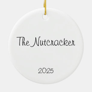Customizable Nutcracker Fritz Keepsake Ceramic Tree Decoration