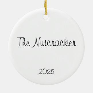 Customizable Nutcracker Fritz Keepsake Ceramic Tree Decoration