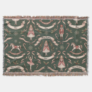 Customizable   Nutcraker Throw Blanket