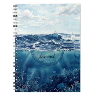 Customizable Ocean Notebook