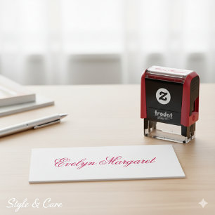 Customizable Personalized Stylish Name Self-inking Stamp