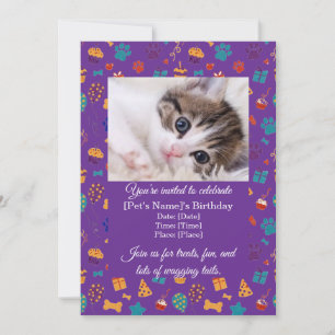 Customizable Pet Birthday Party Invitation