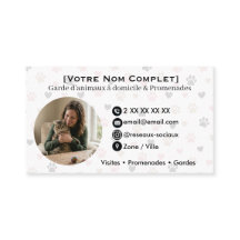 Customizable pet sitting business card