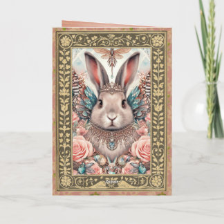 Customizable Photo Frame Card - Birthday Bunny 