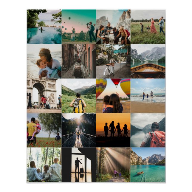Customizable Photo Memories  Poster (Front)