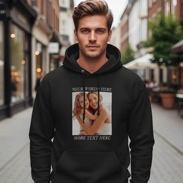 Customizable Photo & Text Hoodie, Your Design Here Hoodie (Creator Uploaded)