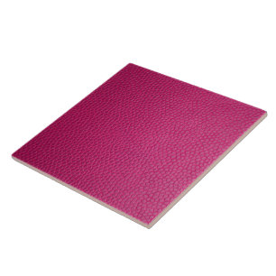 Customizable Pink Leather Modern Classic Design Tile