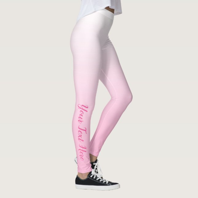 Customizable Pink Ombre Leggings (Right)