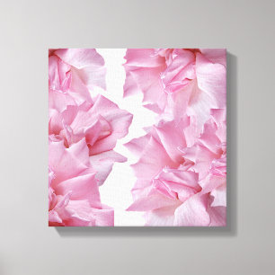 Customizable pink rose petal floral abstract canvas print