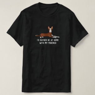 Customizable Podenco Dog Slogan T-Shirt