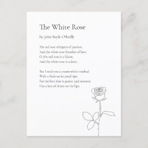 Customizable Poetry Holiday Postcard