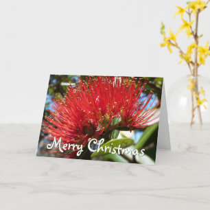 CUSTOMIZABLE POHUTAKAWA XMAS KIWI CARD
